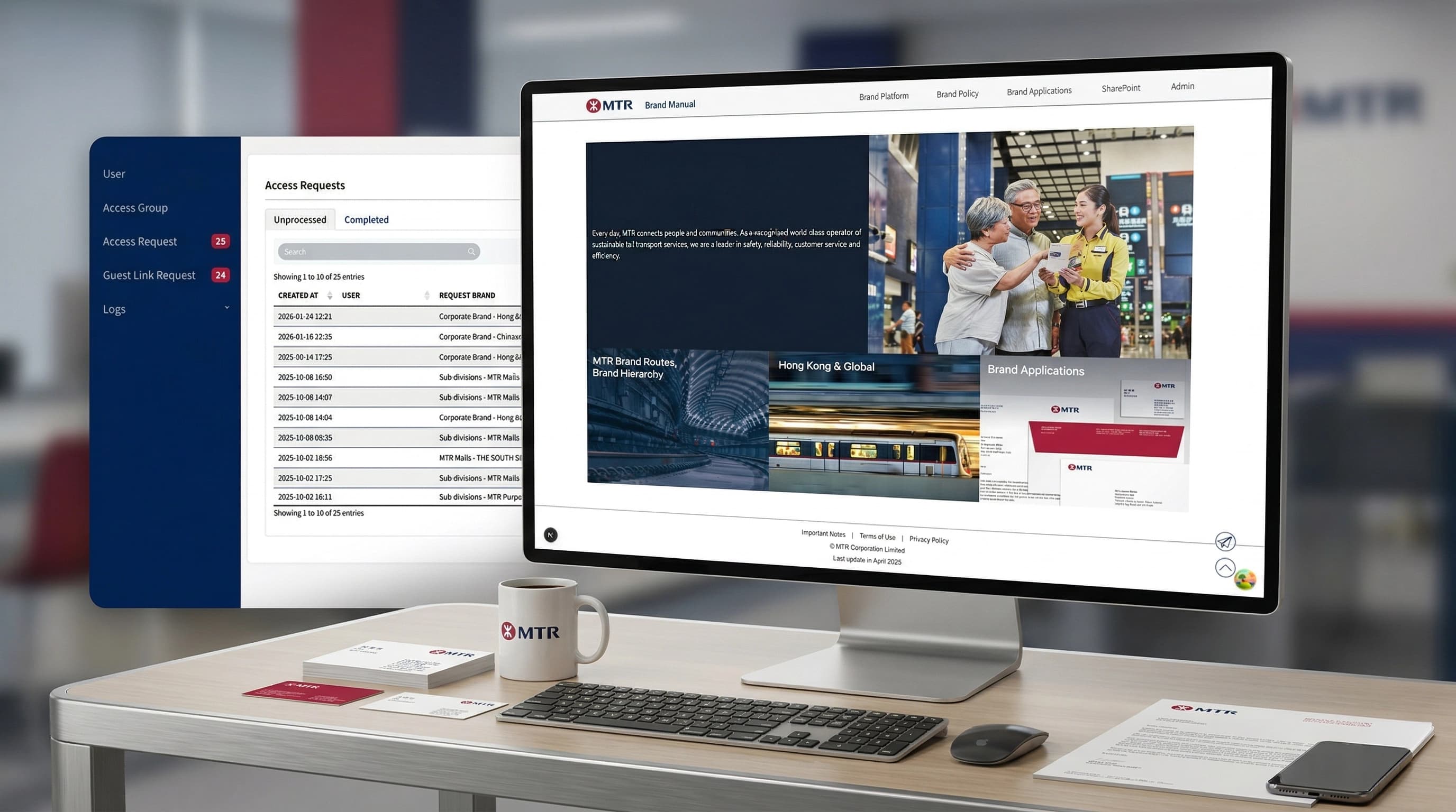 MTR Brand Manual — Online Brand Asset Platform